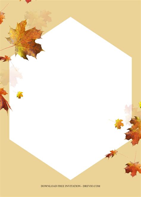 autumn invitation template